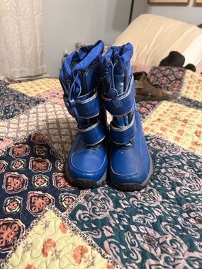 Lands' End Bright Blue Kids Snow Boots